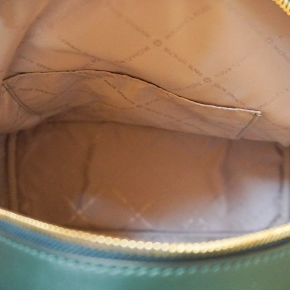 Michael Kors Kenly Medium Backpack MK Brown Racing Green